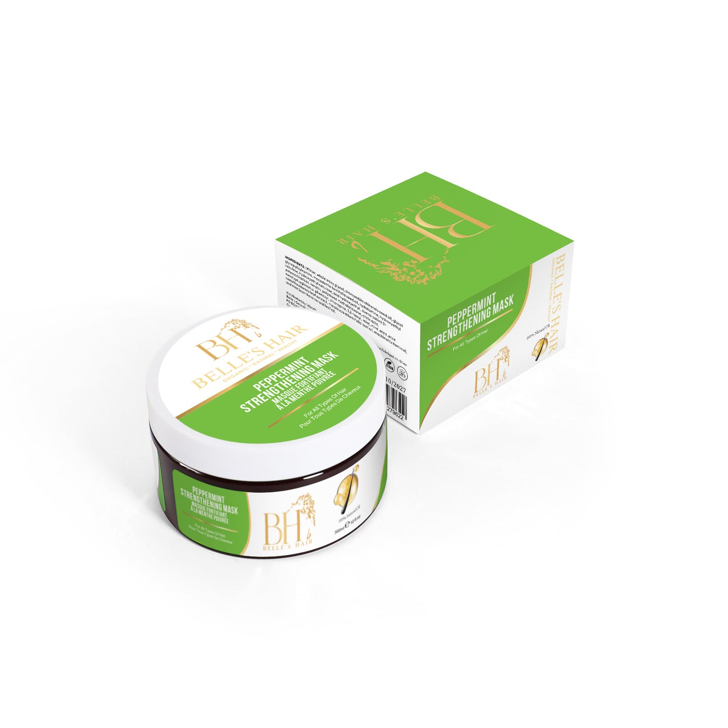 masque de cheveux à la menthe poivrée