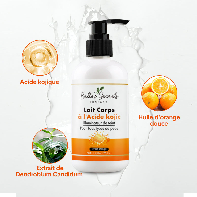 LAIT DE CORPS A L'ACIDE KOJIQUE